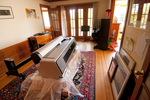 Epson 9900 printer in our dining room © Harold Davis