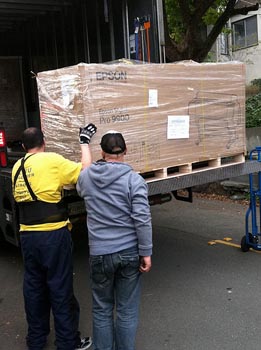 Epson 9900 being delivered