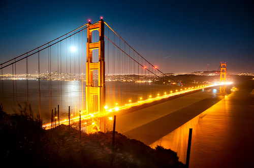 Golden Gate Moonrise by Harold Davis