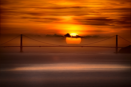 Golden Gate Sunset by Harold Davis