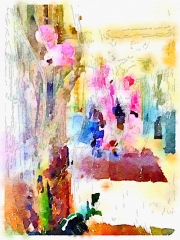 Flowers at a Restaurant © Harold Davis