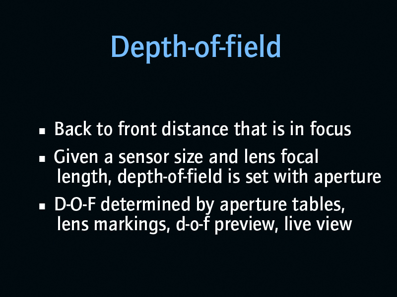 Depth-of-Field