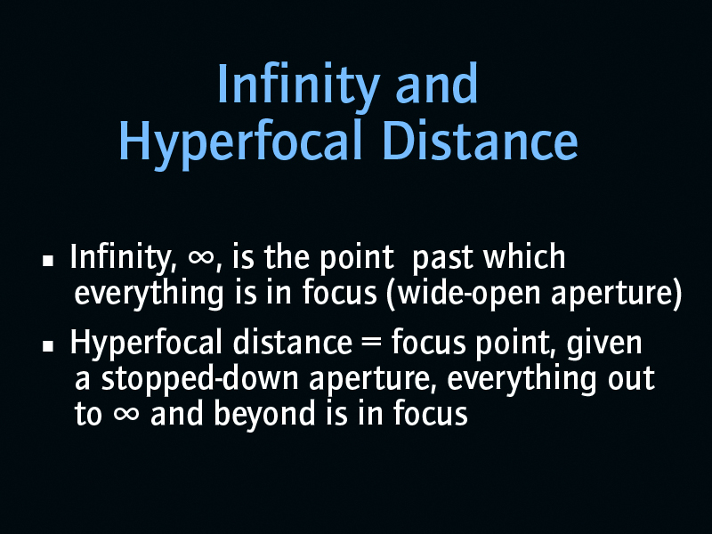 Hyperfocal Distance