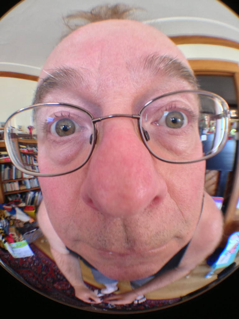 Self Portrait with iPhone Fisheye © Harold Davis