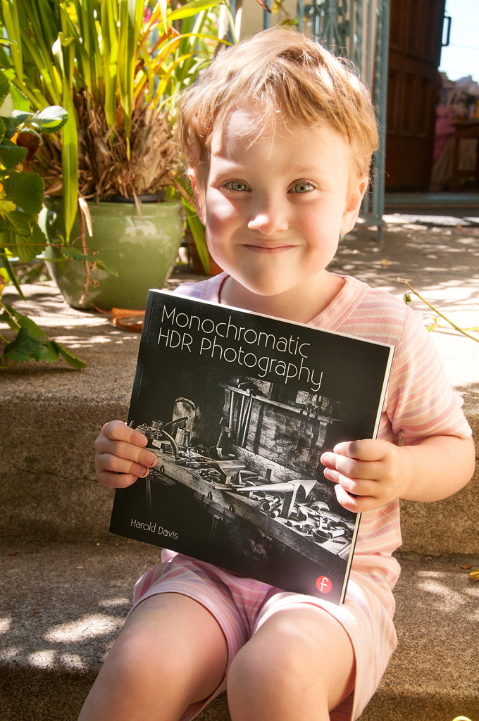 Katie Rose and advance copy of Monochromatic HDR Photography