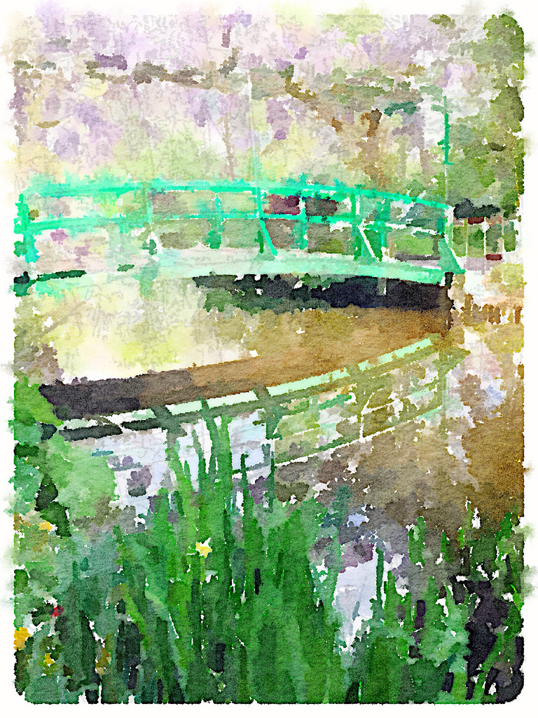 Giverny Waterlogue Watercolor © Harold Davis