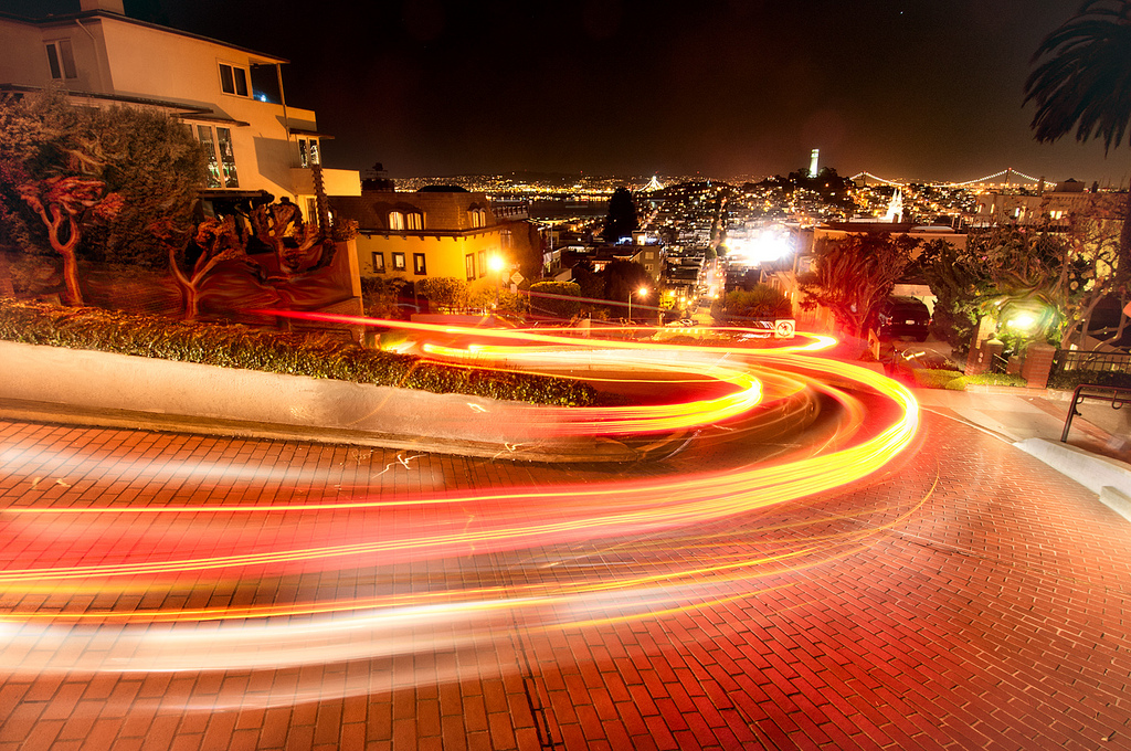 Lombard Street Curves © Harold Davis