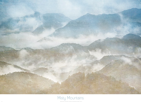 Misty Mountains art poster published by Editions Limited © Harold Davis