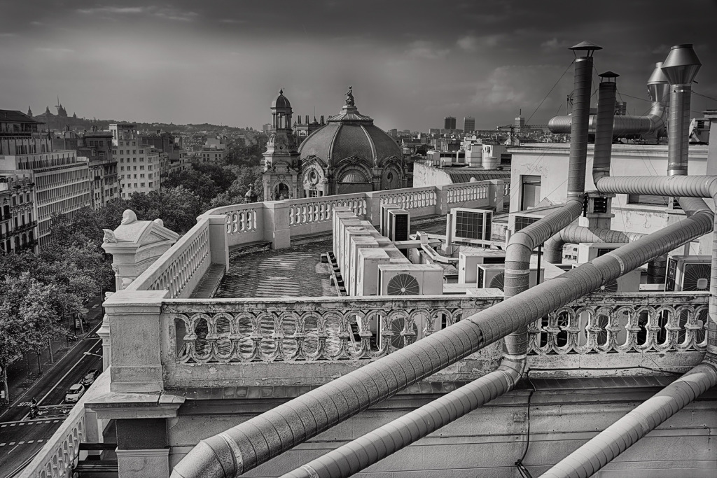 View of a Barcelona Roof © Harold Davis