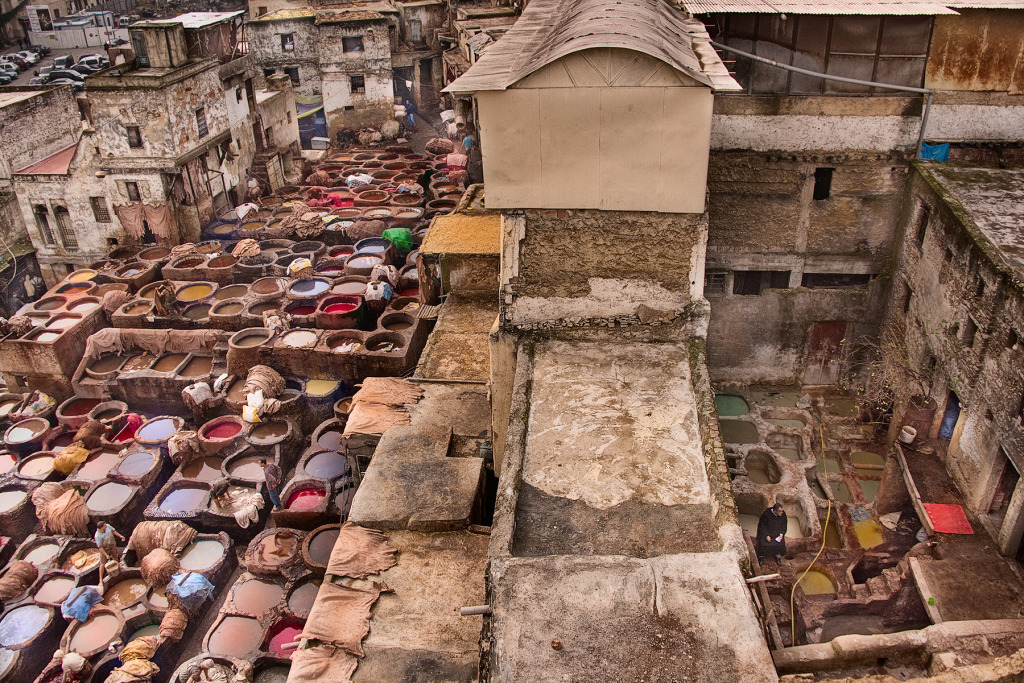 Leather Dye Pits, Fez © Harold Davis