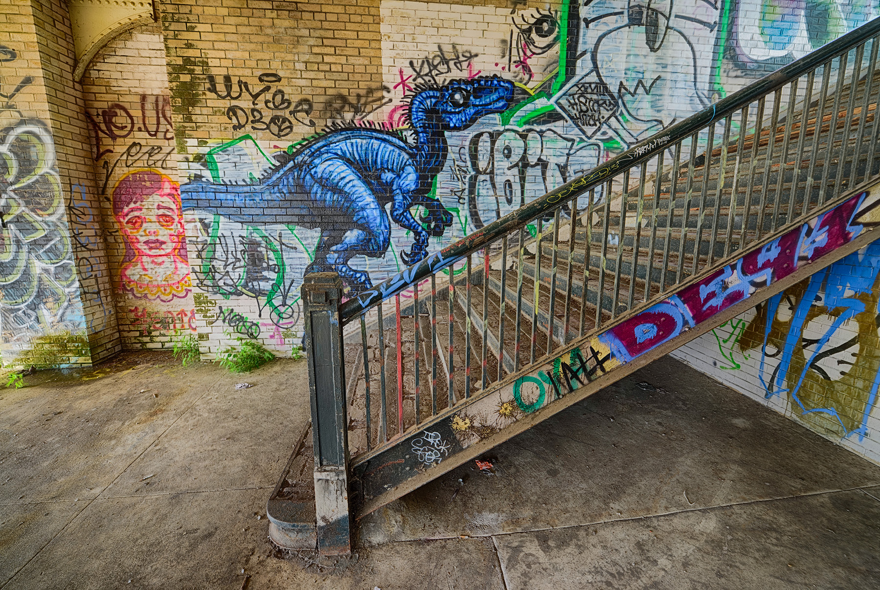 Dinosaur Climbing Stair © Harold Davis