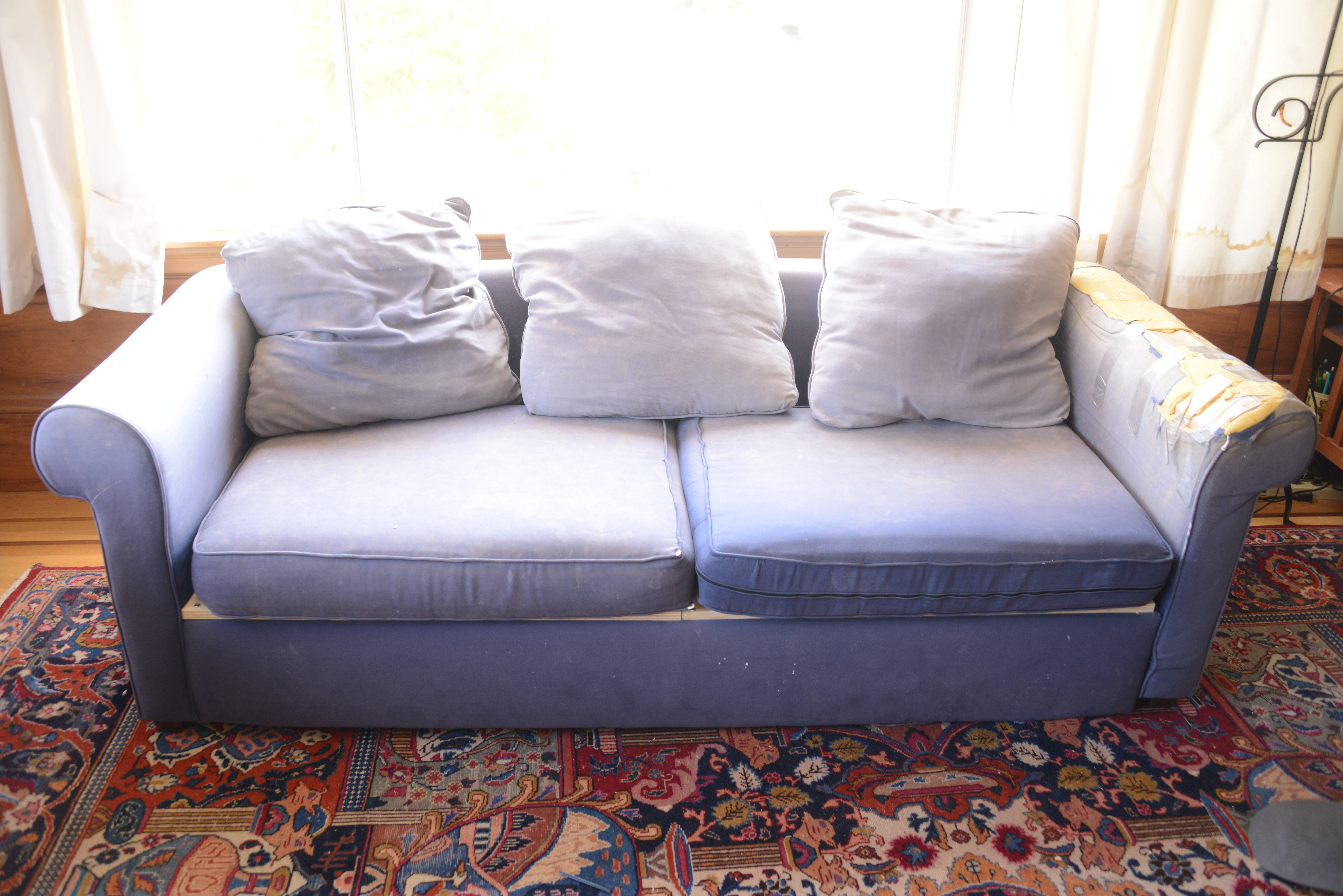 Wrecked Blue Couch © Harold Davis