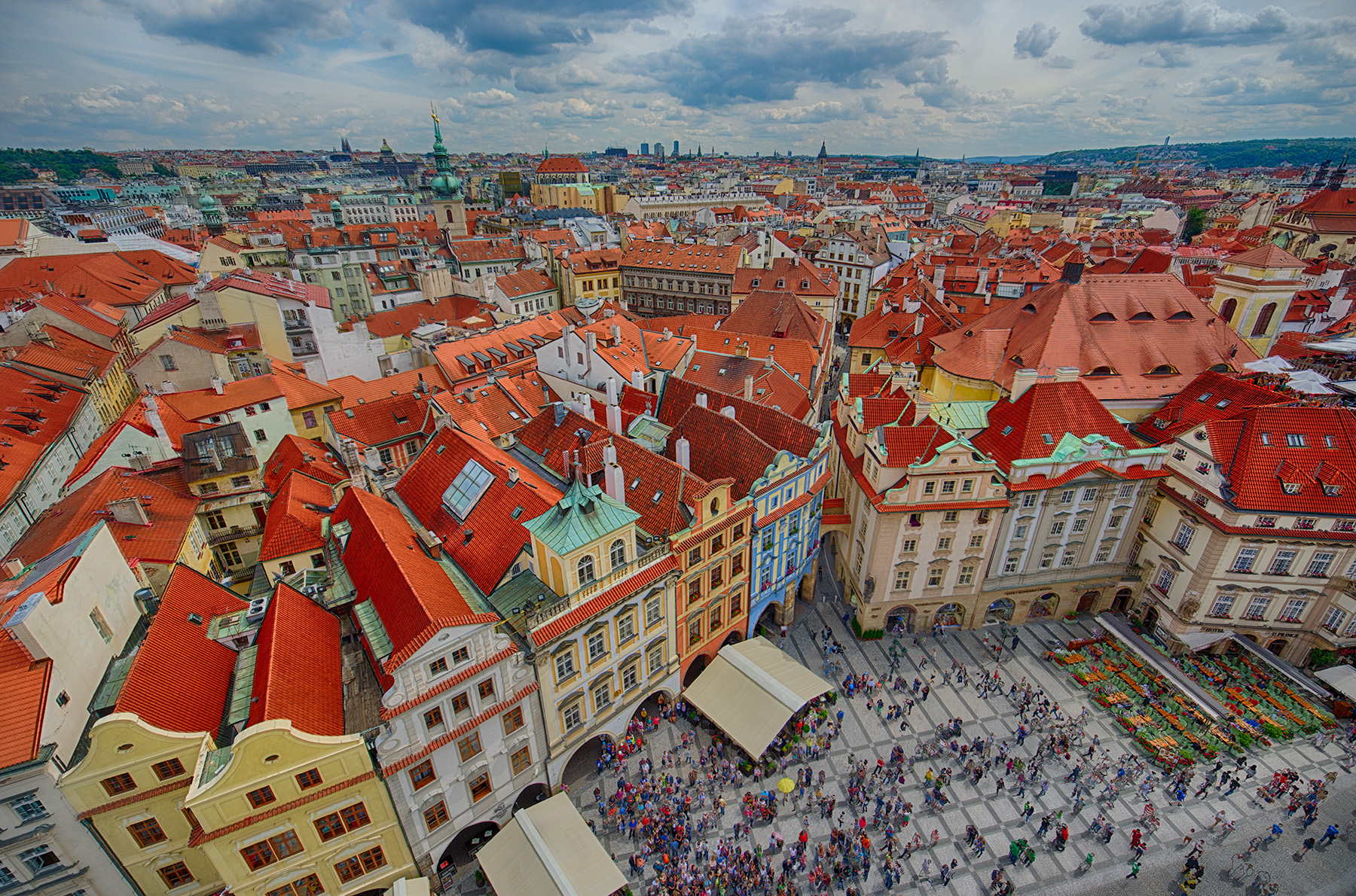 Prague from Old Town Hall Tower © Harold Davis