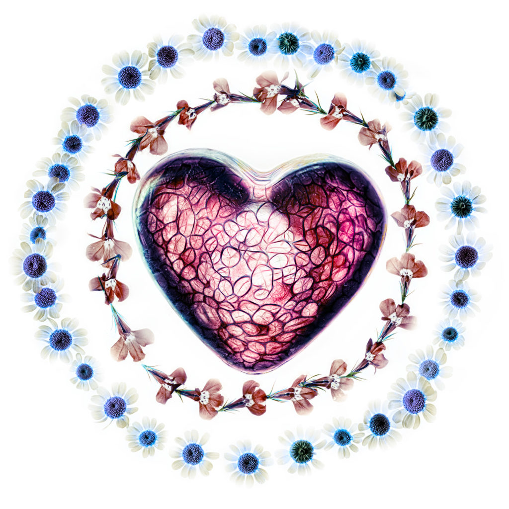 Heart Ringed with Flowers Variation D © Harold Davis
