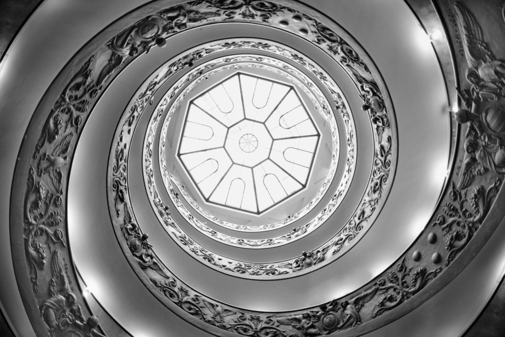Bramante Stairs (Looking Up) © Harold Davis