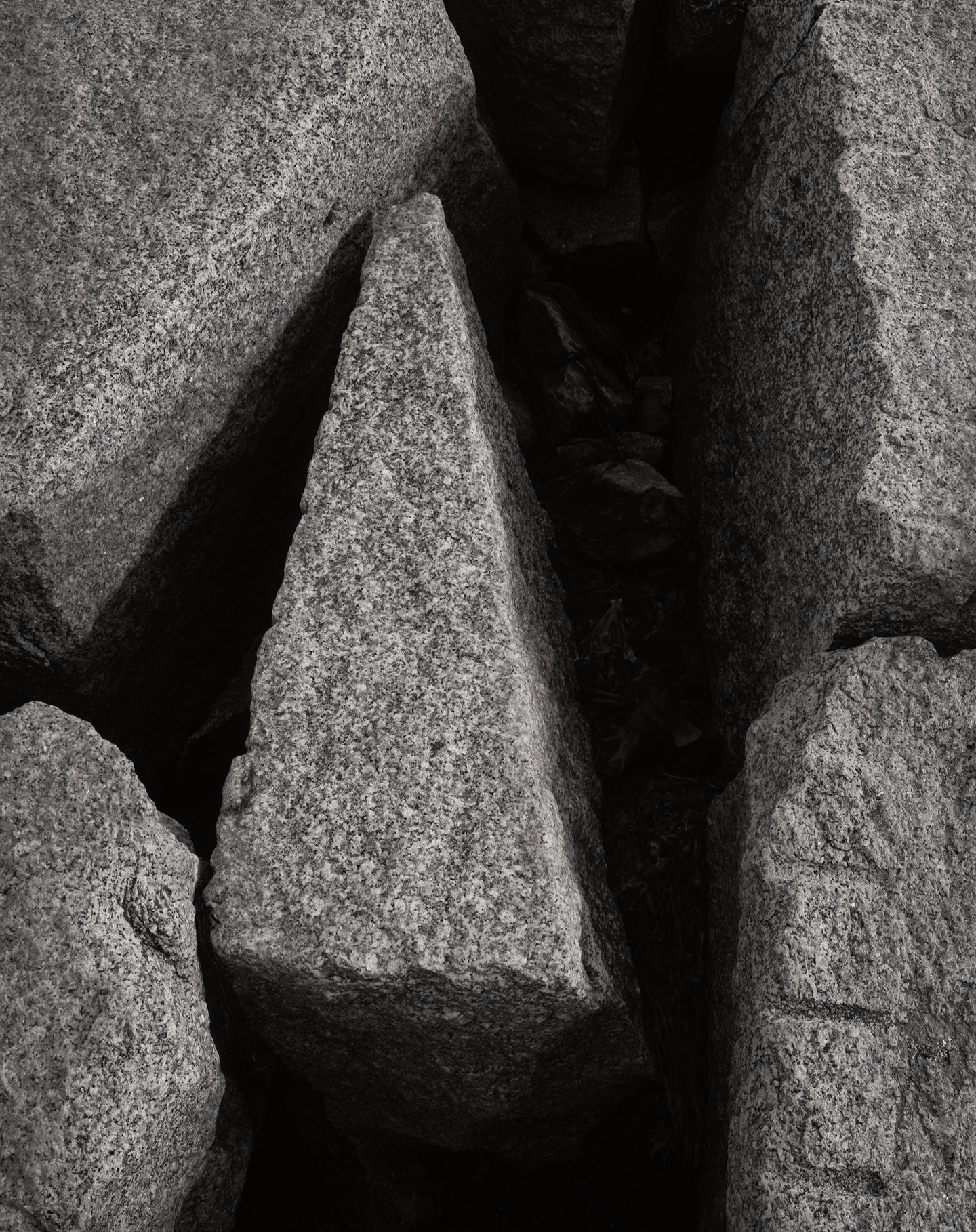 Triangle on the stone causeway © Harold Davis