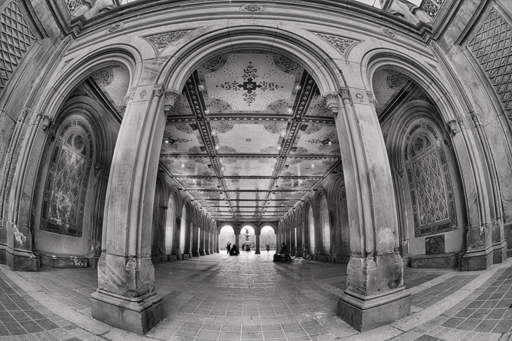 Tunnel to Bethesda Fountain (b&w) © Harold Davis