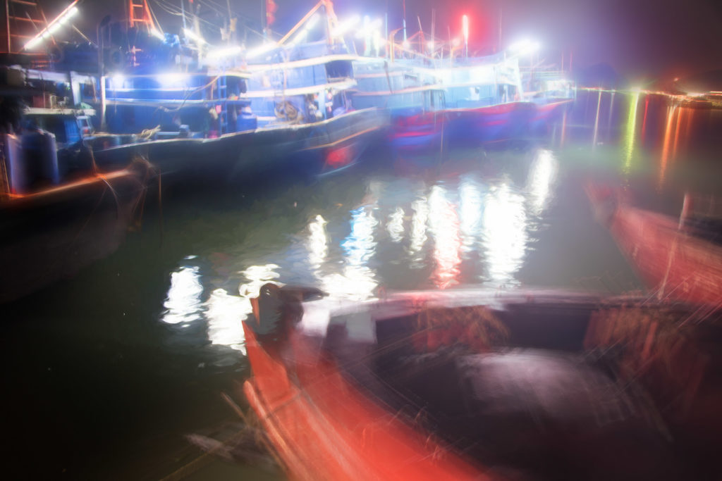 Commercial Fishing Pier at Night, Cat Ba Island, Vietnam © Harold Davis